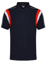Load image into Gallery viewer, Striker Polo Gazelle Sports UK Yes XS Col A) Navy/ Red/ White