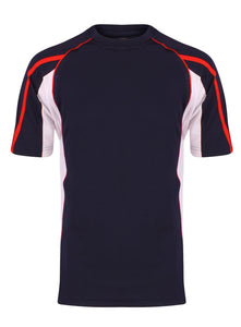 Teamstar crew Sports Top Gazelle Sports UK Yes XS Col B) Navy/ Red/ White