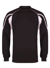 Load image into Gallery viewer, Teamstar Long Sleeve Crew Kids Gazelle Sports UK Yes SB Col D) Black/ Dove Grey/ White