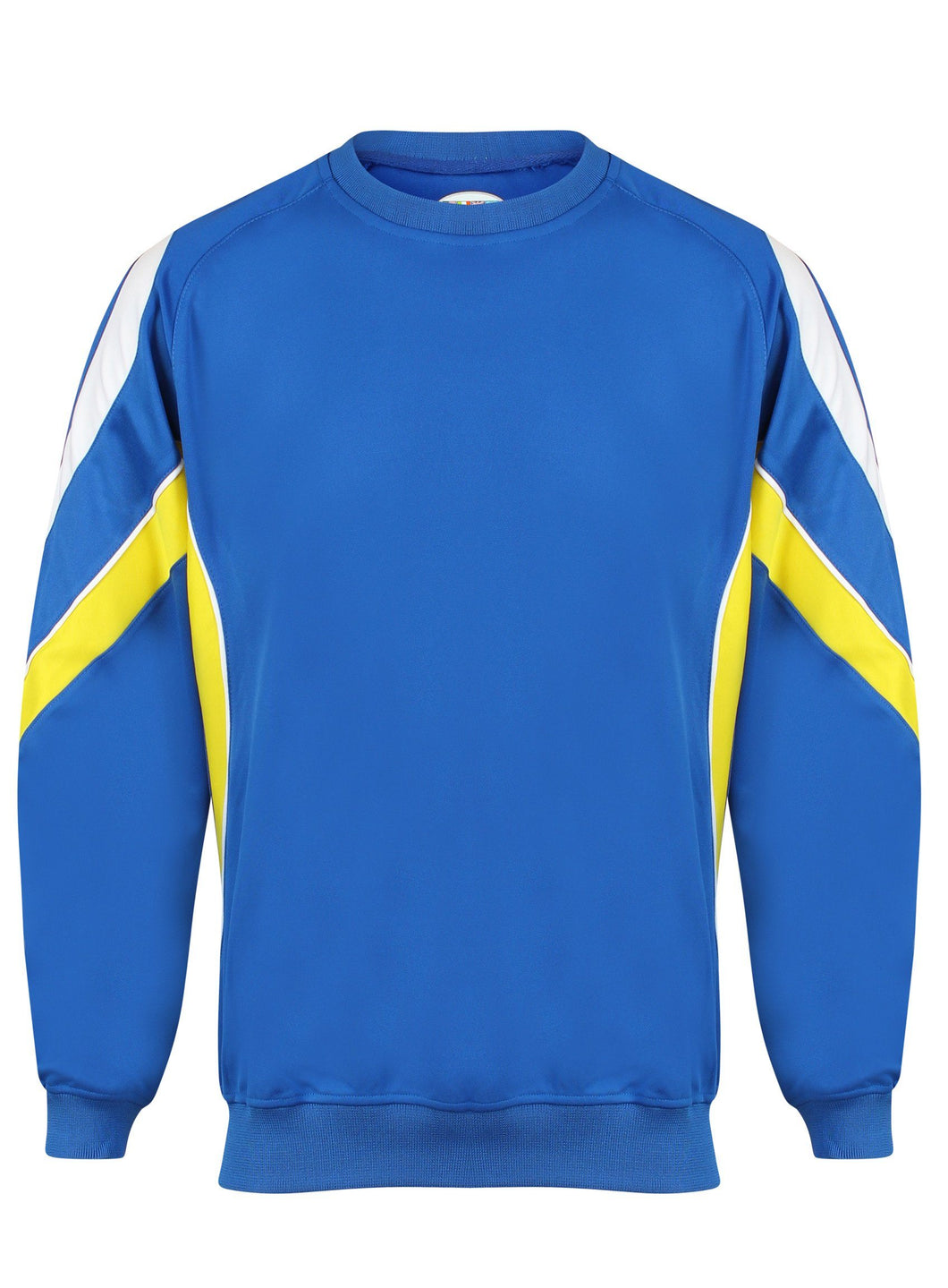 Rio Sweatshirt Kids Gazelle Sports UK Yes XSJ/26 Col A) Royal/ Yellow/ White