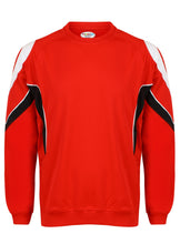 Load image into Gallery viewer, Rio Sweatshirt Gazelle Sports UK Yes XS Col B) Red/ Black/ White