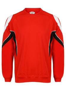 Rio Sweatshirt Gazelle Sports UK Yes XS Col B) Red/ Black/ White