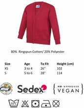 Load image into Gallery viewer, Daisy Daycare red Cardigan Gazelle Sports UK 