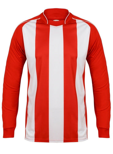Italia Long Sleeve Football Top Gazelle Sports UK XS Red/White No
