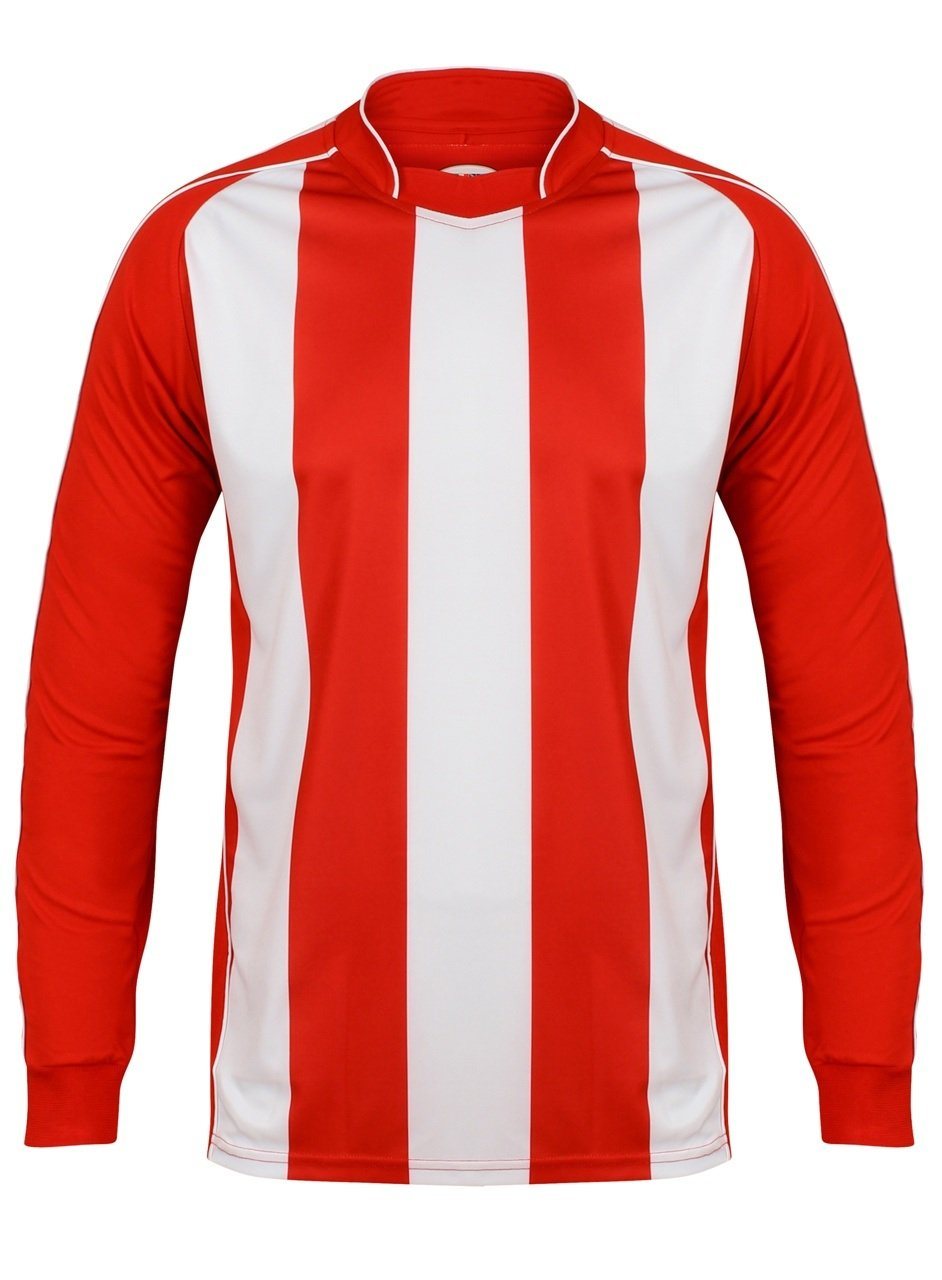 Italia Long Sleeve Football Top Gazelle Sports UK XS Red/White No