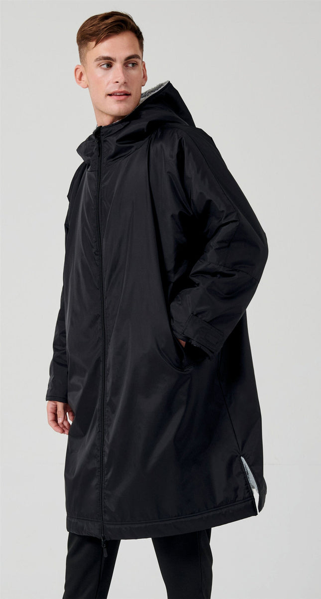 Adults Customisable waterproof changing Robe Sports Jackets Gazelle Sports UK Black S/M 