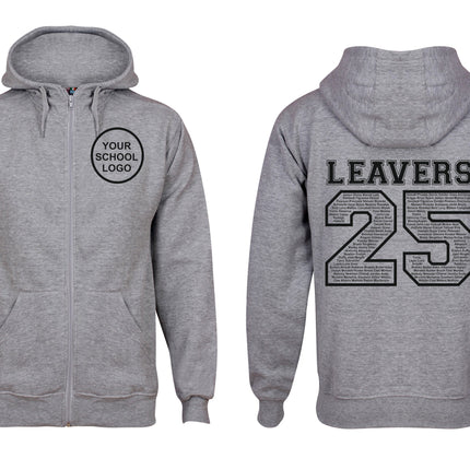 Zip up Quality Leavers Hoodies Special Offer 