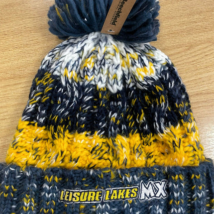 Adults Leisure Lakes MX Bobble Hat Leisure Lakes Gazelle Sports UK Morning Frost 