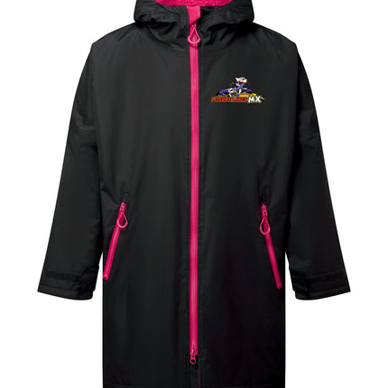 Adults Leisure lakes branded Dry Robe Leisure Lakes Gazelle Sports UK L/XL Charcoal/Hot Pink 