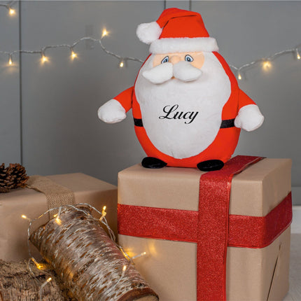 Customizable Father Christmas soft toy Gazelle Sports UK Large - Height 42 cms 