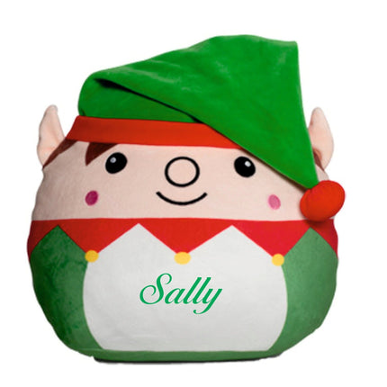 Customizable Squidgy Christmas Elf Soft Toy Gazelle Sports UK Large - Height 29 cms 