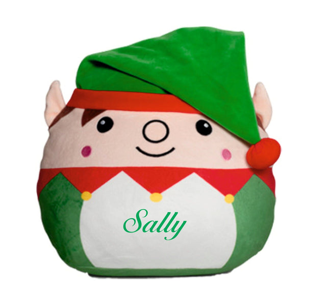 Customizable Squidgy Christmas Elf Soft Toy Gazelle Sports UK Large - Height 29 cms 