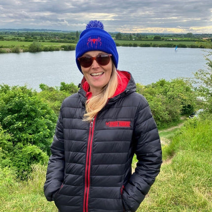 Ladies Spider Runners Padded Jacket Headwear Gazelle Sports UK 