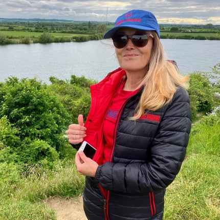 Ladies Spider Runners Padded Jacket Headwear Gazelle Sports UK 