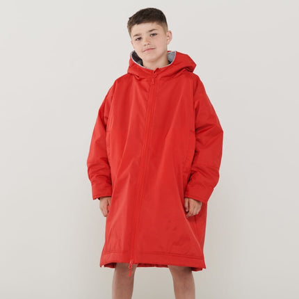 Kids Customisable waterproof changing Robe Sports Jackets Gazelle Sports UK Red 5/8 Yrs Yes