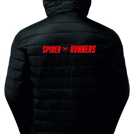 Mens Spider Runners Padded Jacket Headwear Gazelle Sports UK 