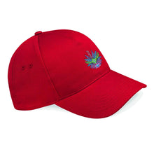 Load image into Gallery viewer, Feather Fixer Embroidered Cap Gazelle Sports UK Red 