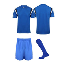 Load image into Gallery viewer, Kids Striker Football Kits Sports Kits Gazelle Sports UK XSJ/26/6-7yrs Royal Blue/Navy/White No