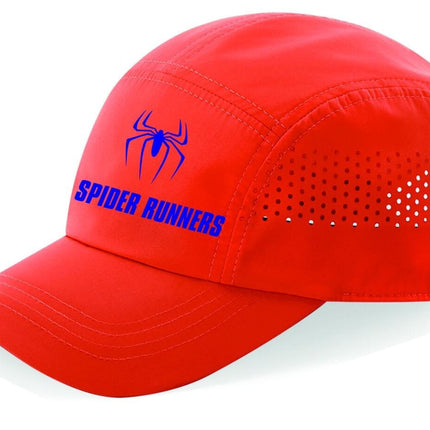 Spider Runners Technical Cap Headwear Gazelle Sports UK Chilli Red 