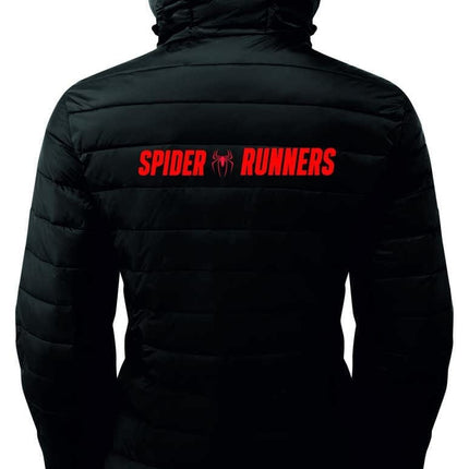 Ladies Spider Runners Padded Jacket Headwear Gazelle Sports UK 