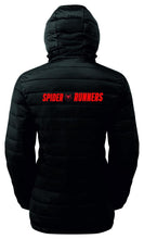 Load image into Gallery viewer, Ladies Spider Runners Padded Jacket Headwear Gazelle Sports UK 