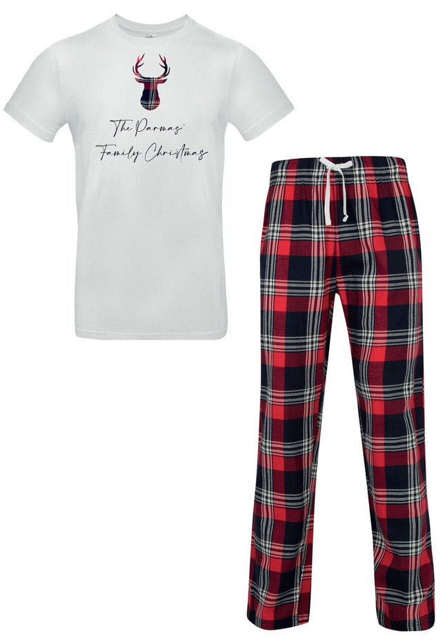 Mens Christmas tartan Pyjamas Gazelle Sports UK 