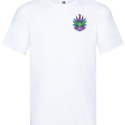 Feather Fixer Printed Cotton T Shirt Gazelle Sports UK 3XL White 