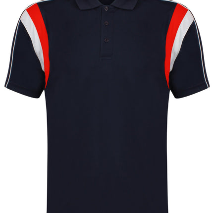 Striker Polo Gazelle Sports UK Yes XS Col A) Navy/ Red/ White