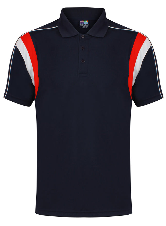 Striker Polo Kids Gazelle Sports UK Yes XSB Col A) Navy/ Red/ White