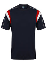 Load image into Gallery viewer, Striker Crew sports top Gazelle Sports UK Yes XS Col A) Navy/ Red/ White