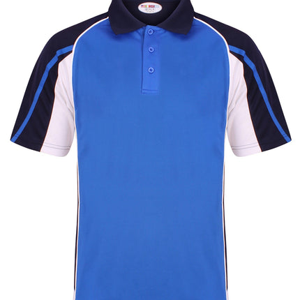 Teamstar Polo Kids Gazelle Sports UK Yes Col A) Royal Blue/ Navy/ White XSB