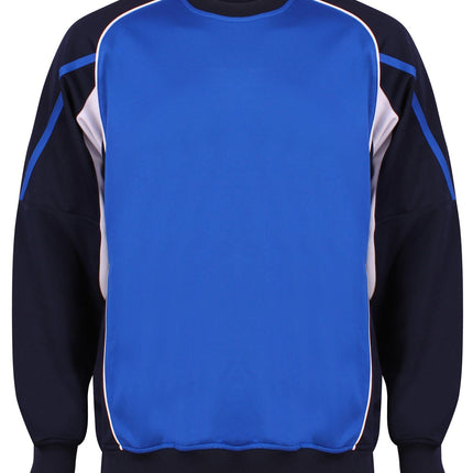 Teamstar Sweatshirt Kids Gazelle Sports UK Yes XSB Col A) Navy/ Royal/ White