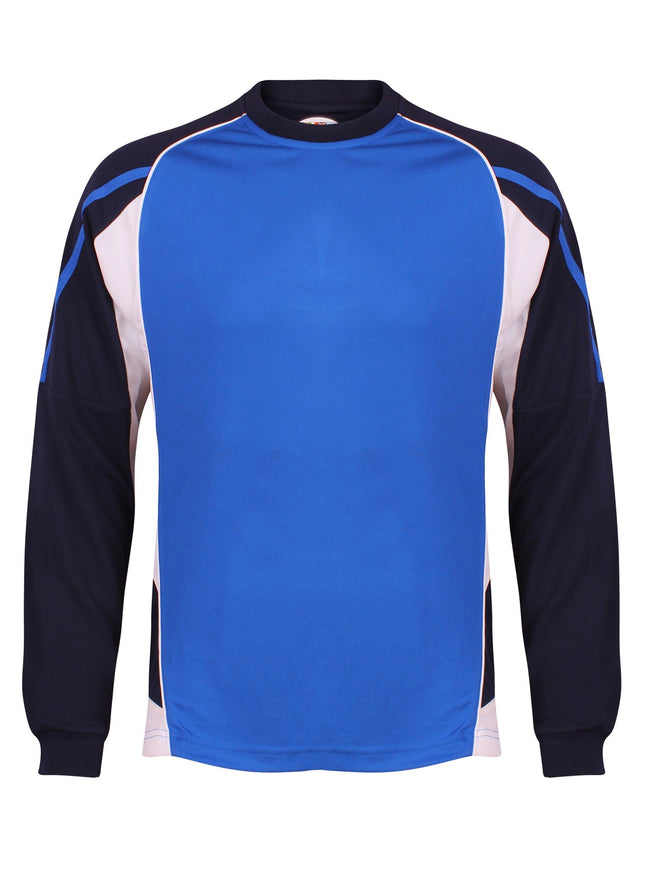 Teamstar Long Sleeve Crew Kids Gazelle Sports UK Yes SB Col A) Royal Blue/ Navy/ White
