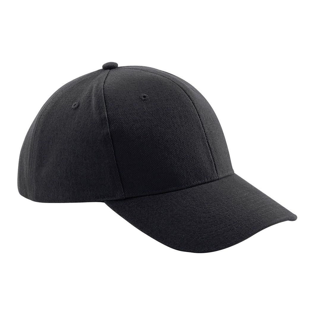 Pro style heavy brushed Cotton Baseball Cap BC065 Gazelle Sports UK Yes (Minimum 20) Black 