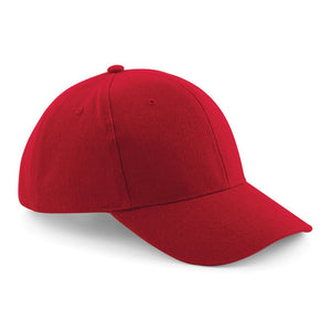 Pro style heavy brushed Cotton Baseball Cap BC065 Gazelle Sports UK Yes (Minimum 20) Red 