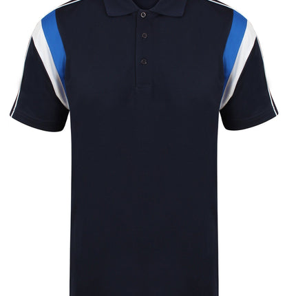 Striker Polo Gazelle Sports UK Yes XS Col B) Navy/ Royal Blue/ White