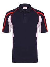 Load image into Gallery viewer, Teamstar Polo Kids Gazelle Sports UK Yes Col B) Navy/ Red/ White XSB