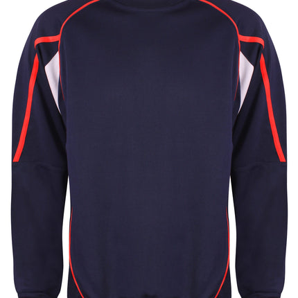 Teamstar Sweatshirt Kids Gazelle Sports UK Yes XSB Col B) Navy/ Red/ White
