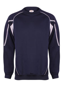 Teamstar Sweatshirt Gazelle Sports UK Yes XS Col C) Navy/ Dove Grey/ White