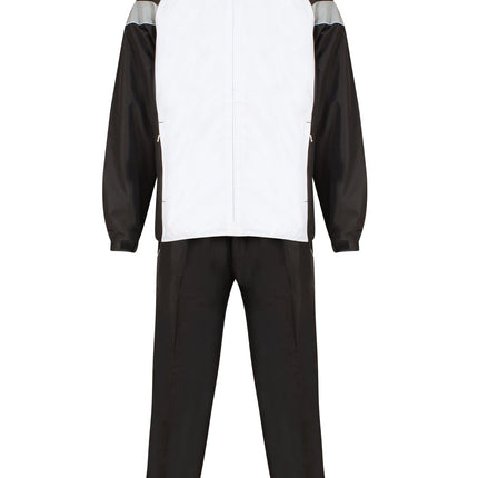Championship Tracksuit Kids Clearance Gazelle Sports UK SB Col E) White/ Black/ Dove Grey 