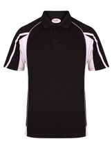 Load image into Gallery viewer, Teamstar Polo Kids Gazelle Sports UK Yes Col D) Black/ Dove Grey/ White XSB