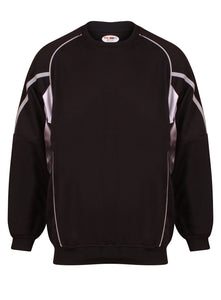 Teamstar Sweatshirt Gazelle Sports UK Yes XS Col D) Black/ Dove Grey/ White