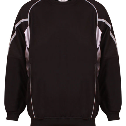 Teamstar Sweatshirt Kids Gazelle Sports UK Yes XSB Col D) Black/ Dove Grey/ White