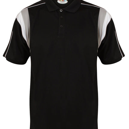 Striker Polo Gazelle Sports UK Yes XS Col D) Black/ Dove Grey/ White