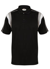 Load image into Gallery viewer, Striker Polo Gazelle Sports UK Yes XS Col D) Black/ Dove Grey/ White