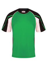 Load image into Gallery viewer, Teamstar crew Sports Top Gazelle Sports UK Yes XS Col E) Black/ Emerald/ White