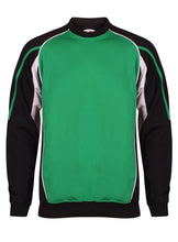 Load image into Gallery viewer, Teamstar Sweatshirt Gazelle Sports UK Yes XS Col E) Black/ Emerald/ White