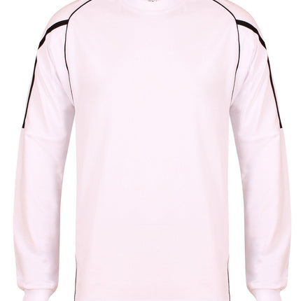 Teamstar Long Sleeve Crew Kids Gazelle Sports UK Yes SB Col F) White/ Black