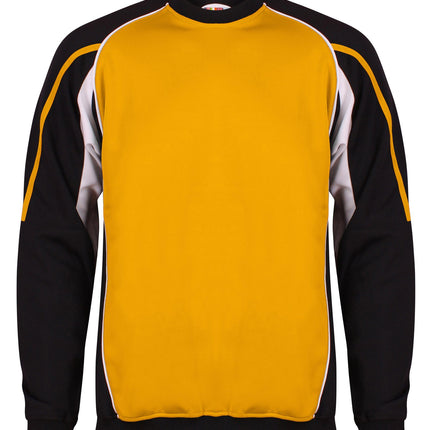 Teamstar Sweatshirt Kids Gazelle Sports UK Yes XSB Col G) Black/ Amber/ White