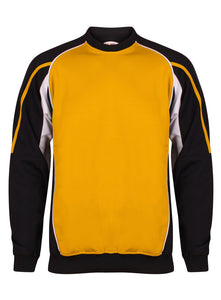 Teamstar Sweatshirt Gazelle Sports UK Yes XS Col G) Black/ Amber/ White